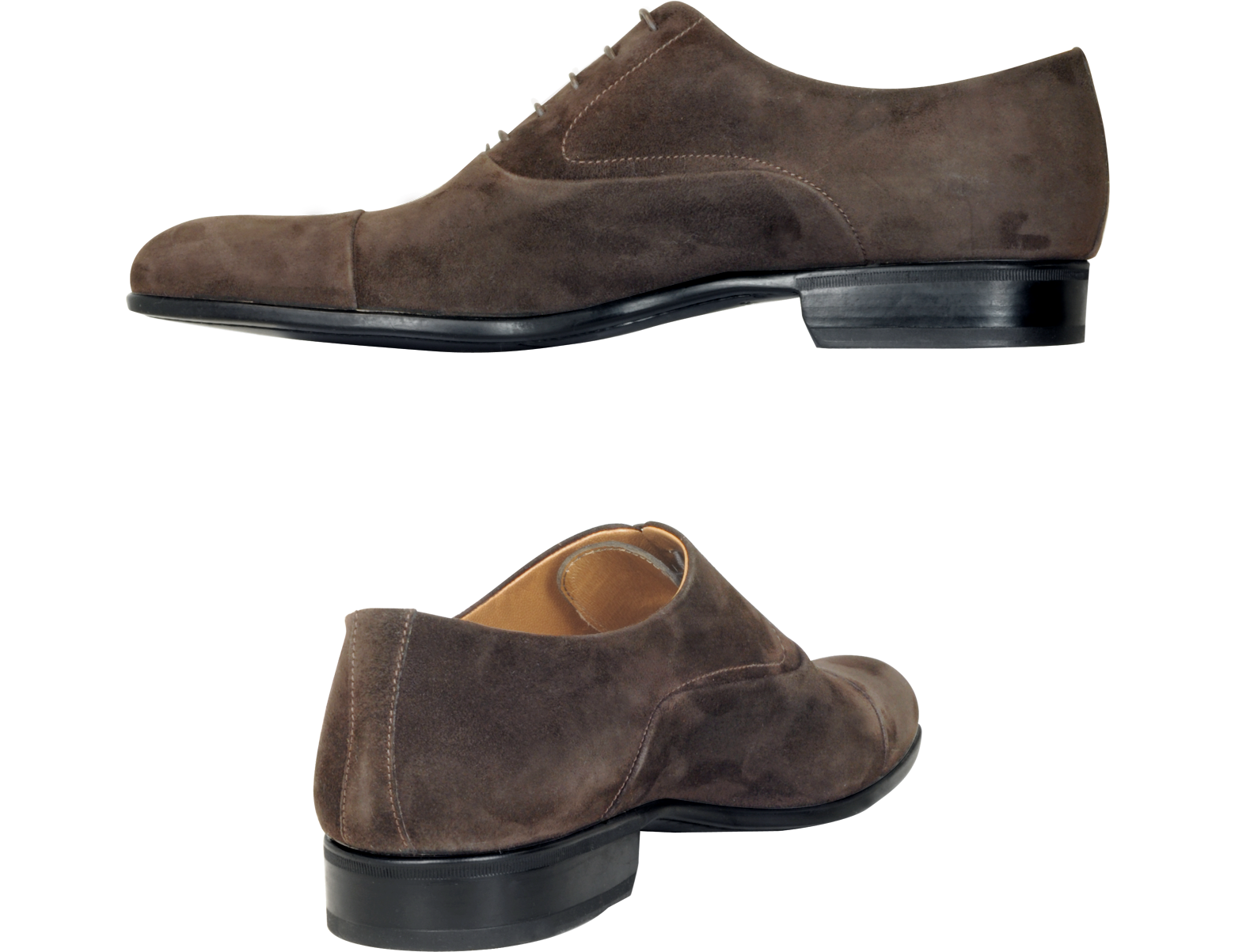 Moreschi Dublin Dark Brown Suede Cap-Toe Oxford Shoes 6 Us | 5.5 Uk | 40 Eu  At Forzieri