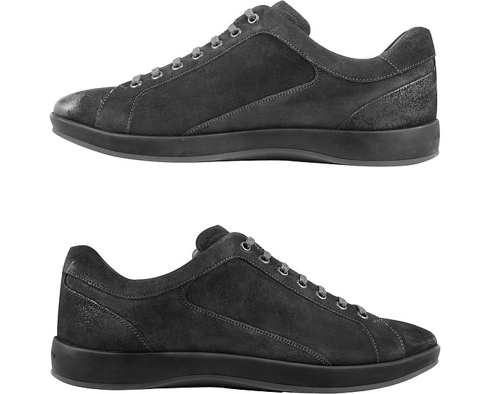 Moreschi Gray Suede Sneaker 6 (7 US | 6 UK | 40 EU) at FORZIERI