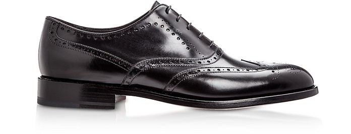 Boston Black Calfskin Oxford Shoes - Moreschi