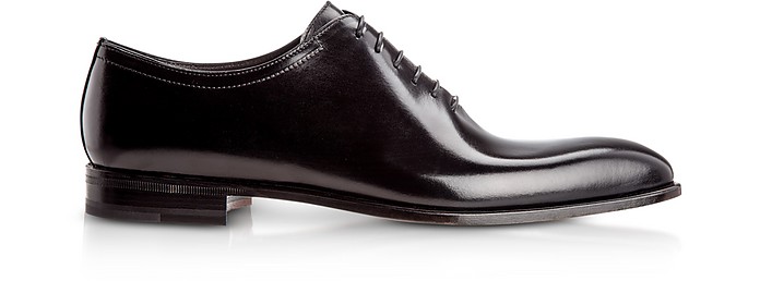 Montreal Black Antiqued calfskin Oxford Shoes - Moreschi
