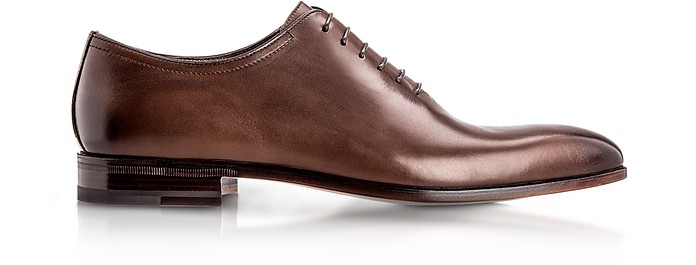 Montreal Oxford Shoes in Pelle di Vitello Invecchiata Marrone - Moreschi