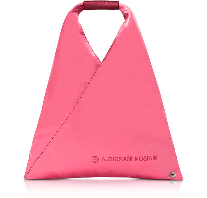 Pink Coated Jersey Small Japanese Tote Bag - MM6 Maison Martin Margiela