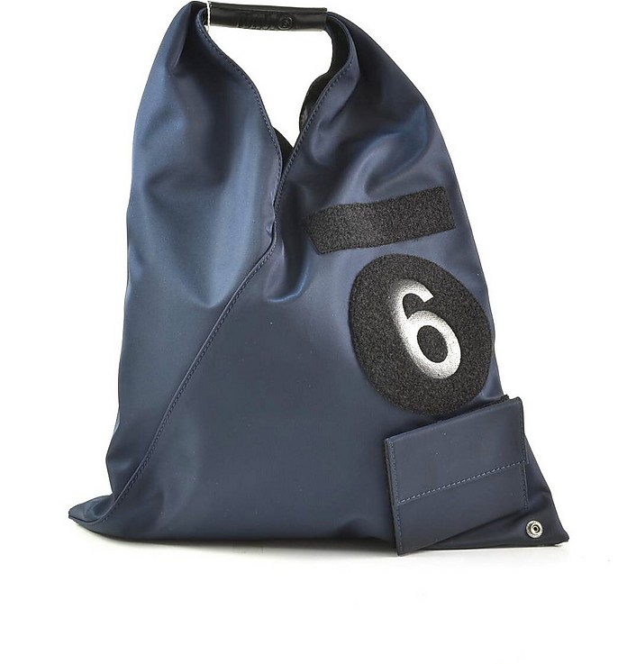 Blue and Black Triangle Tote Bag - MM6 Maison Martin Margiela