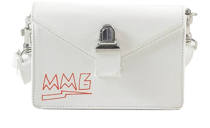 White MM6 Flap Top Envelope Bag - MM6 Maison Martin Margiela