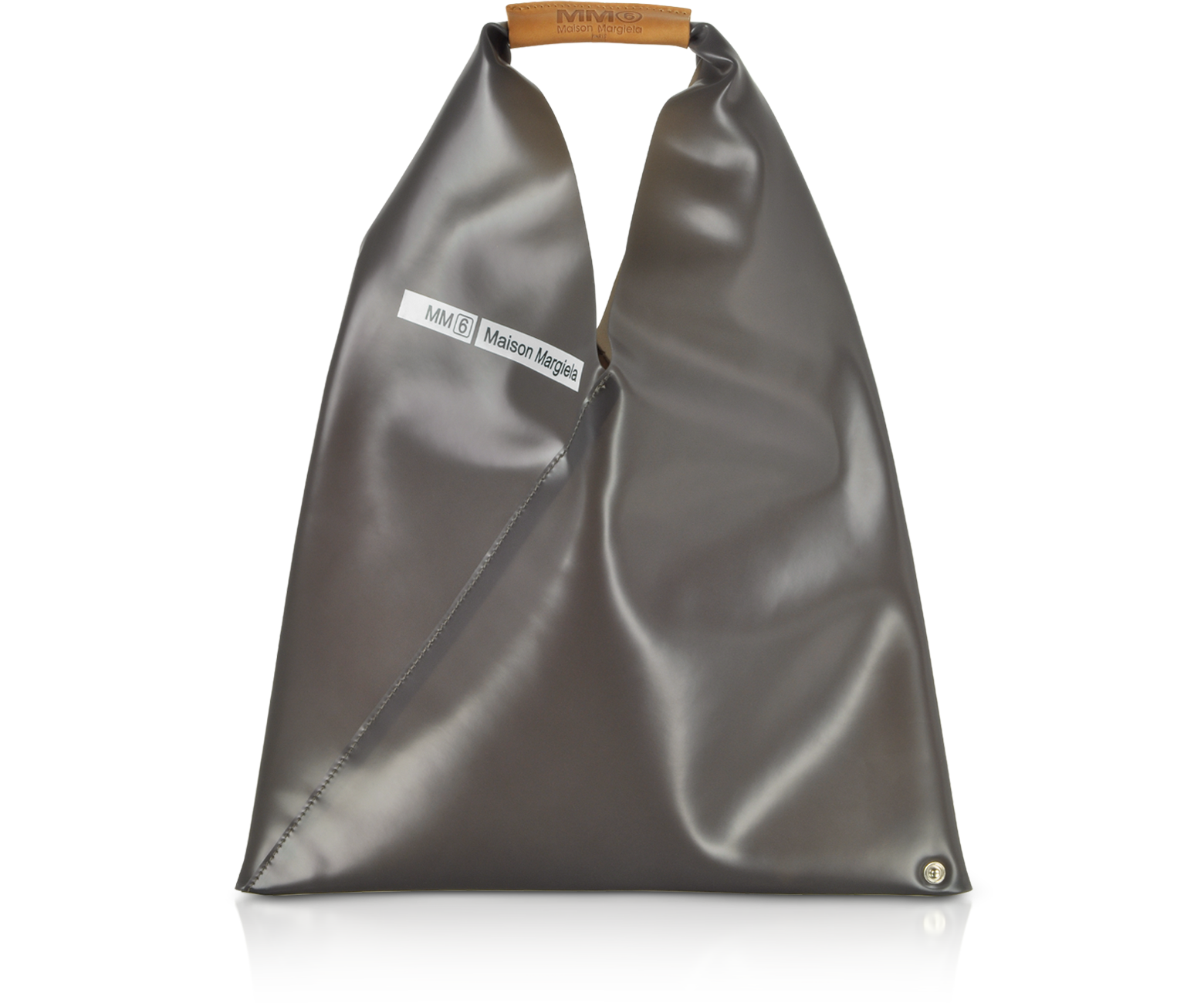 Japanese Small Charcoal Gray PVC Tote Bag
