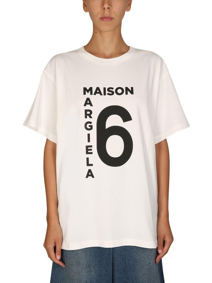 MM6 Maison Martin Margiela Crewneck T-Shirt XS at FORZIERI
