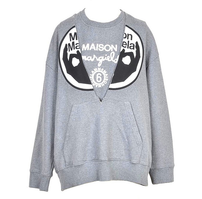Women's Gray Sweatshirt - MM6 Maison Martin Margiela
