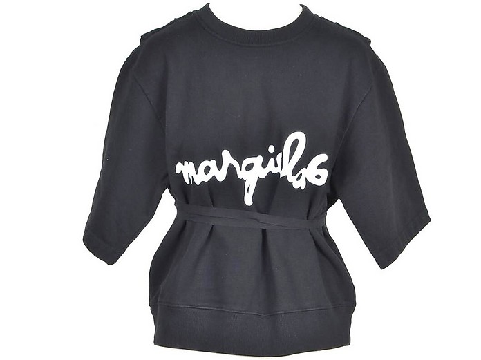Women's Black Sweatshirt - MM6 Maison Martin Margiela