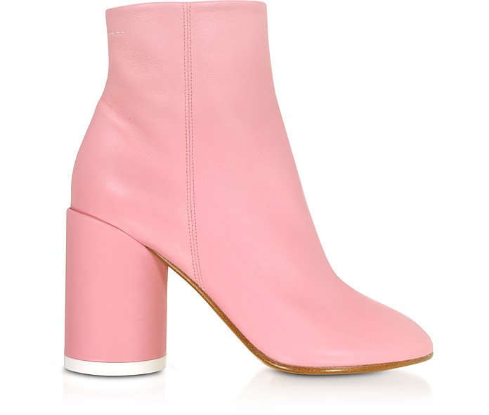 Peony Pink  Soft Nappa Leather Boots - MM6 Maison Martin Margiela