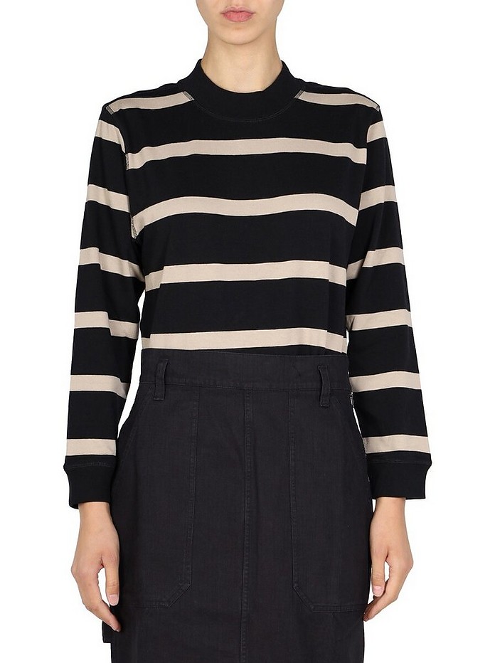 Striped Pattern Sweatshirt - Margaret Howell