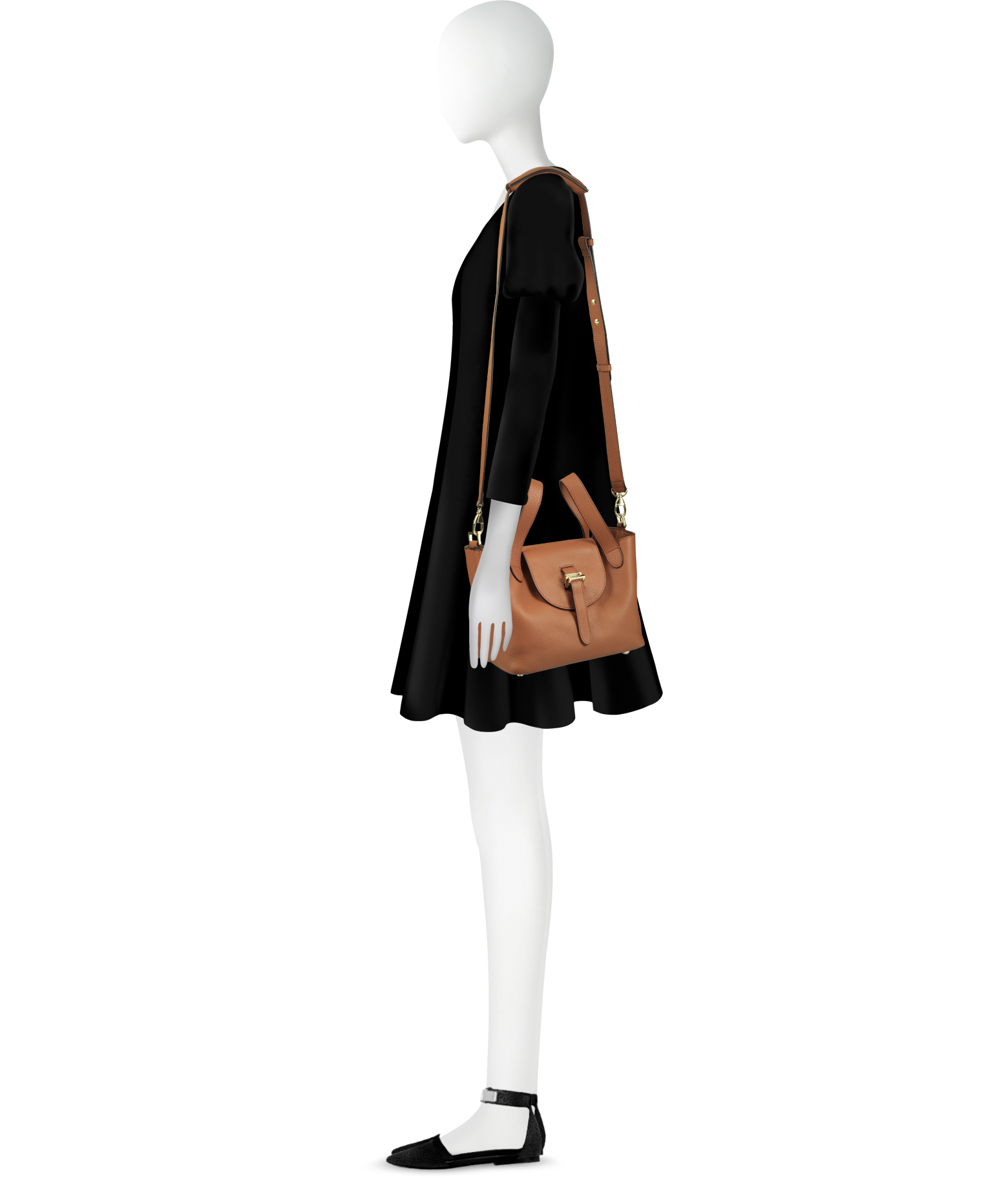 Meli Melo + Thela Mini Tan Brown Cross Body Bag for Women