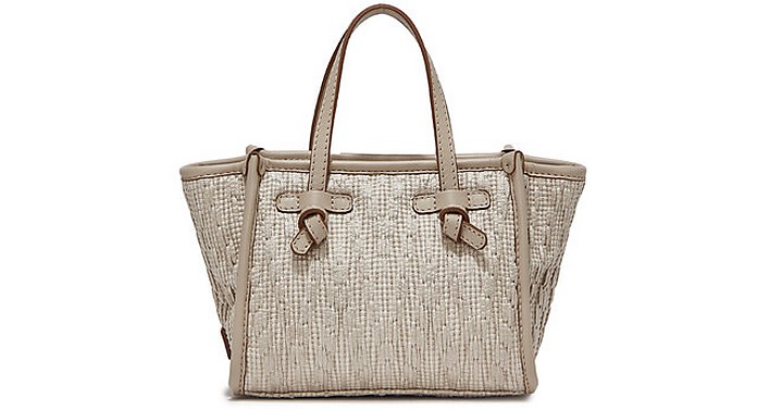 Women's Medium Raffia Shopper Handbag - Marcella by Gianni Chiarini