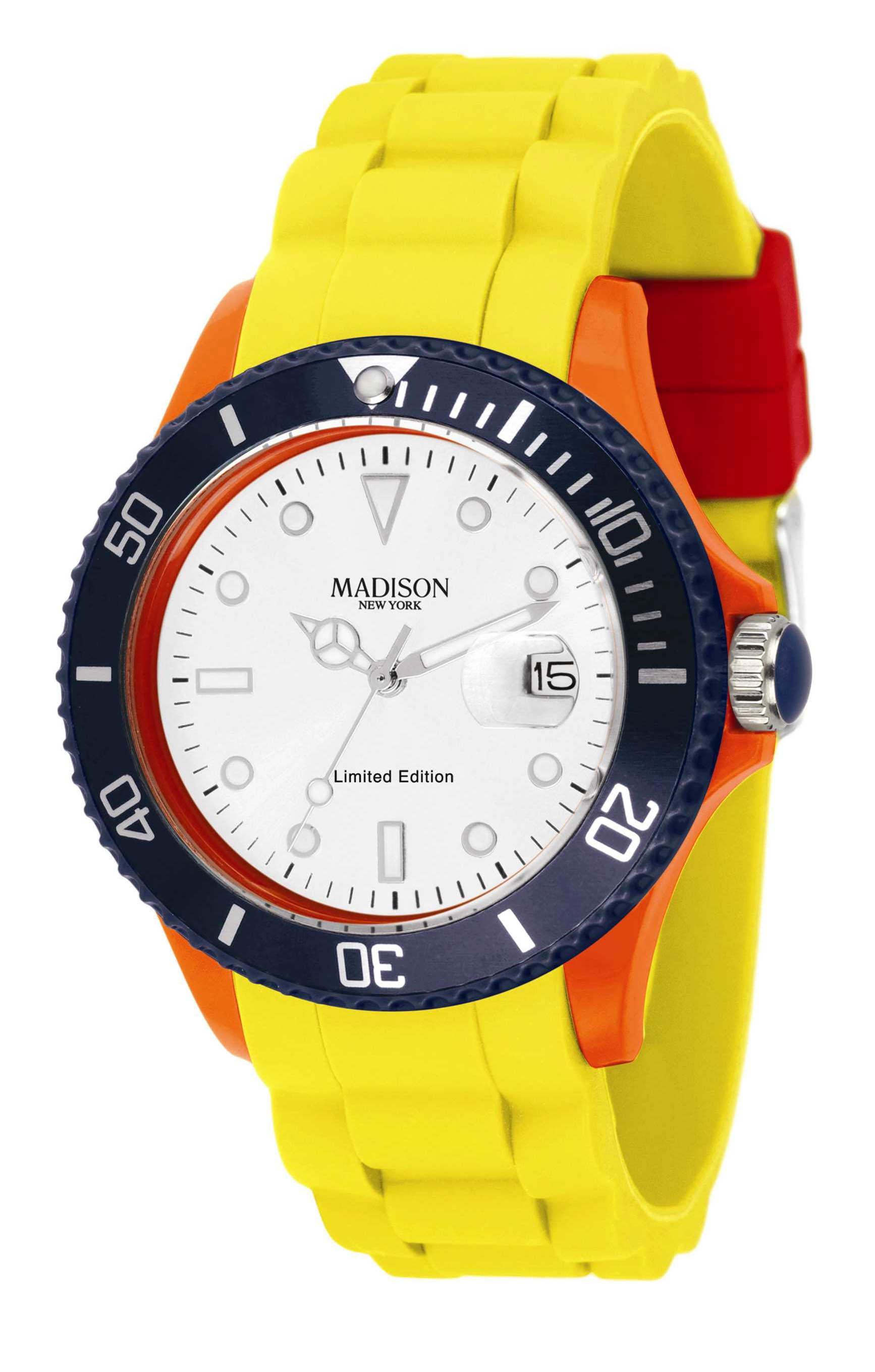 Madison Designer Women's Watches Quartz Analogue Watch In Orange