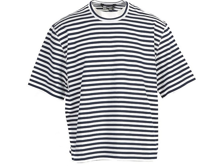 Men's White / Blue T-Shirt - Comme des Garçons