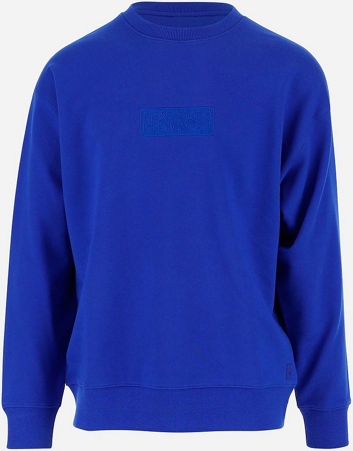 Blue Cotton Men's Sweatshirt - Puma