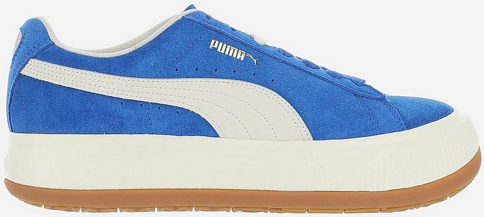 Blue Suede Flatform Sneakers - Puma