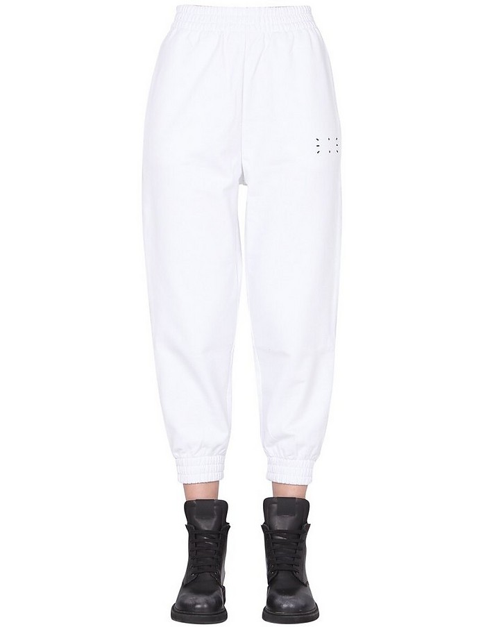 White Cotton Jogging Pants - McQ Alexander McQueen