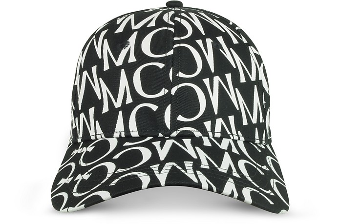 Signature Black & White Cotton Baseball Cap - McQ Alexander McQueen