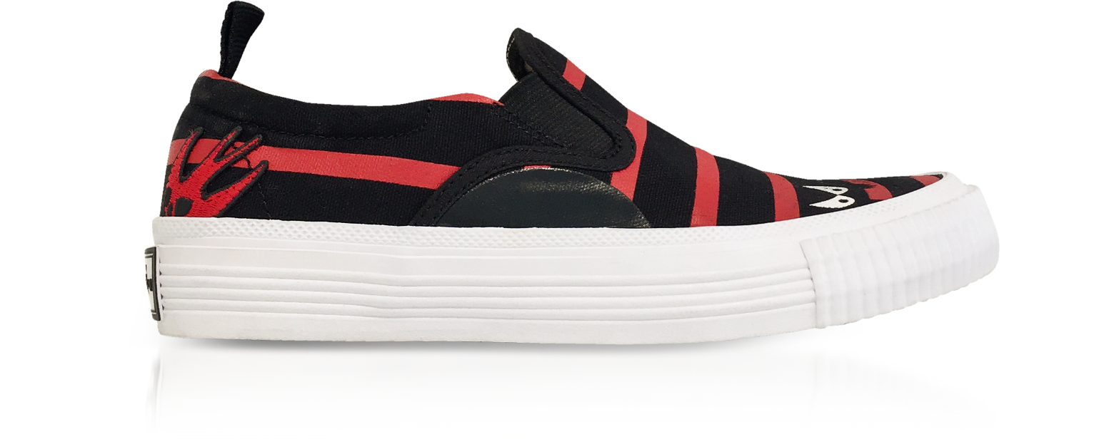 red and black alexander mcqueen sneakers