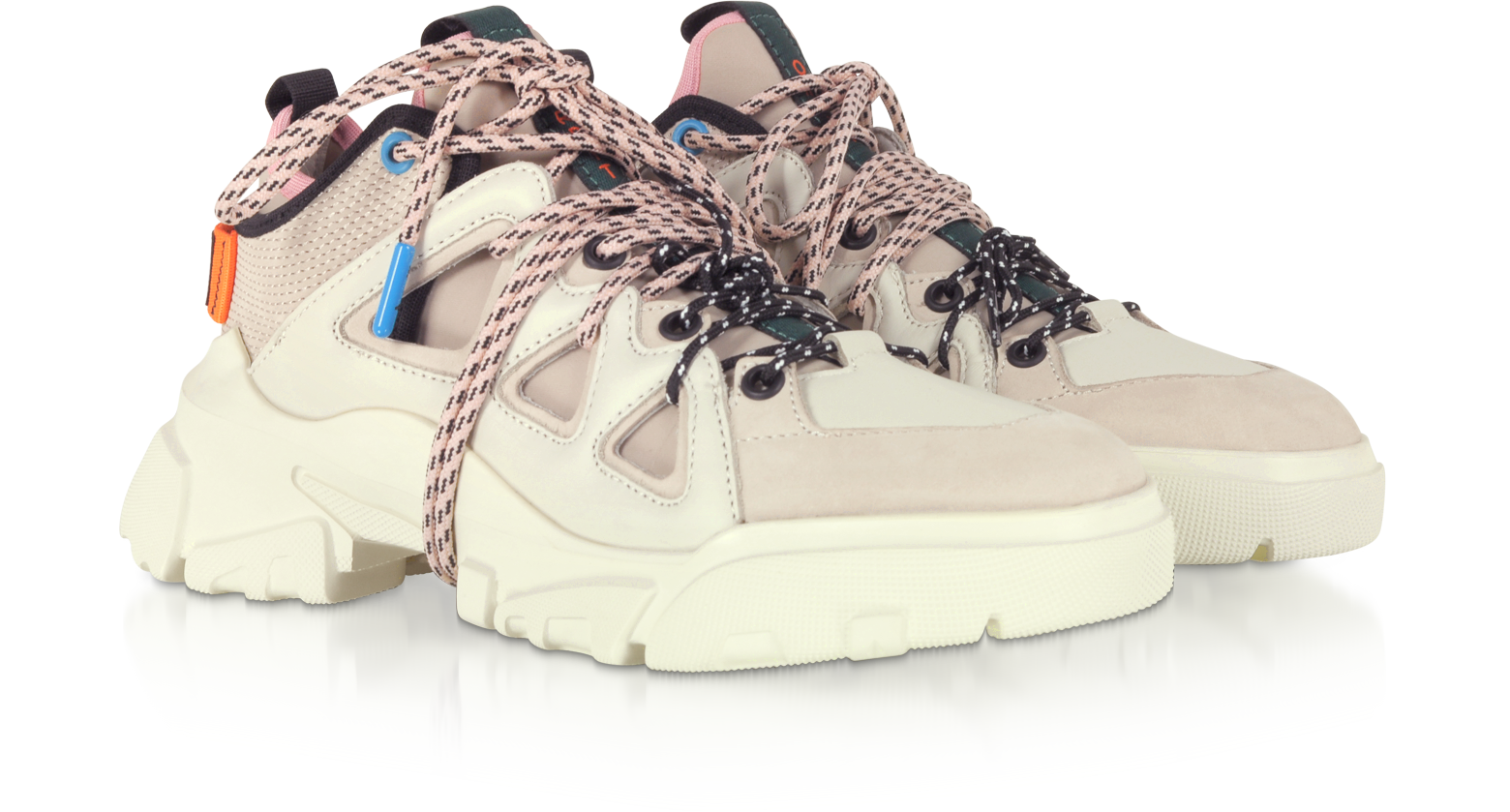 Skjult Hovedsagelig websted McQ Alexander McQueen Orbyt Mid Off White Leather and Fabric Women's  Sneakers 35 IT/EU at FORZIERI
