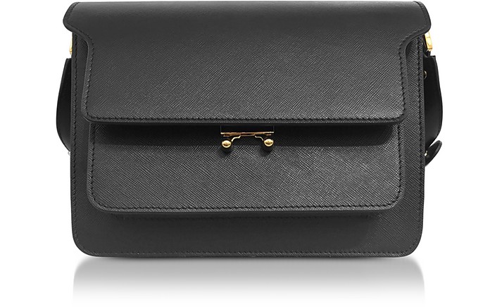 Black Saffiano Leather Trunk Bag - Marni