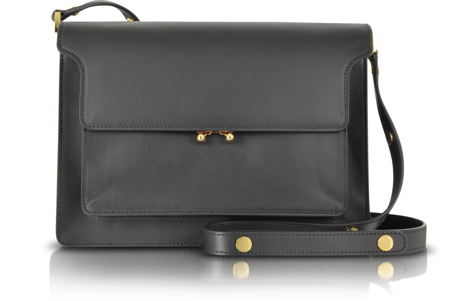 Marni Large Leather Trunk Bag at FORZIERI