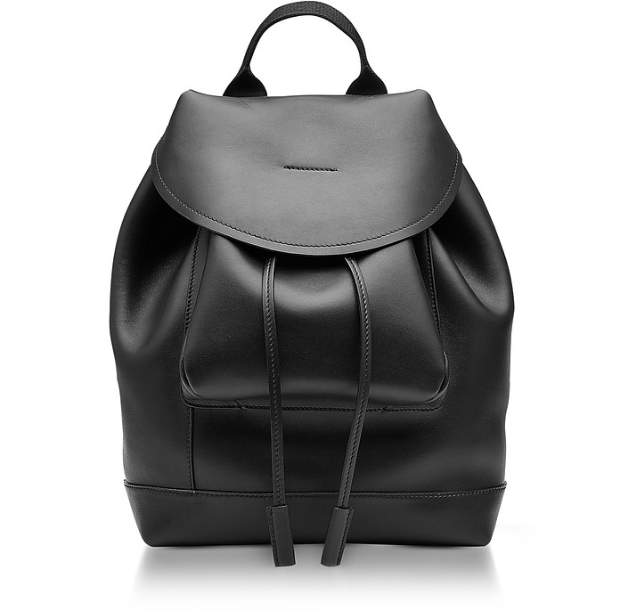 Marni Black Leather Kit Backpack at FORZIERI