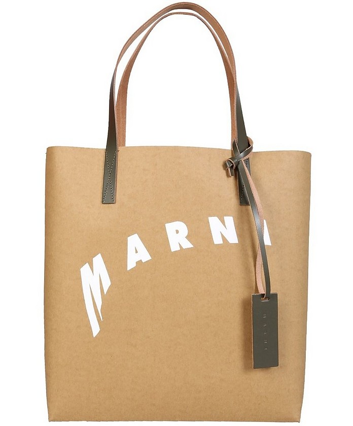Shopping Bag With Distorted Logo - Marni