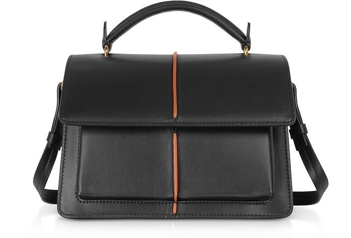 Smooth Leather Top Handle Attaché Bag - Marni