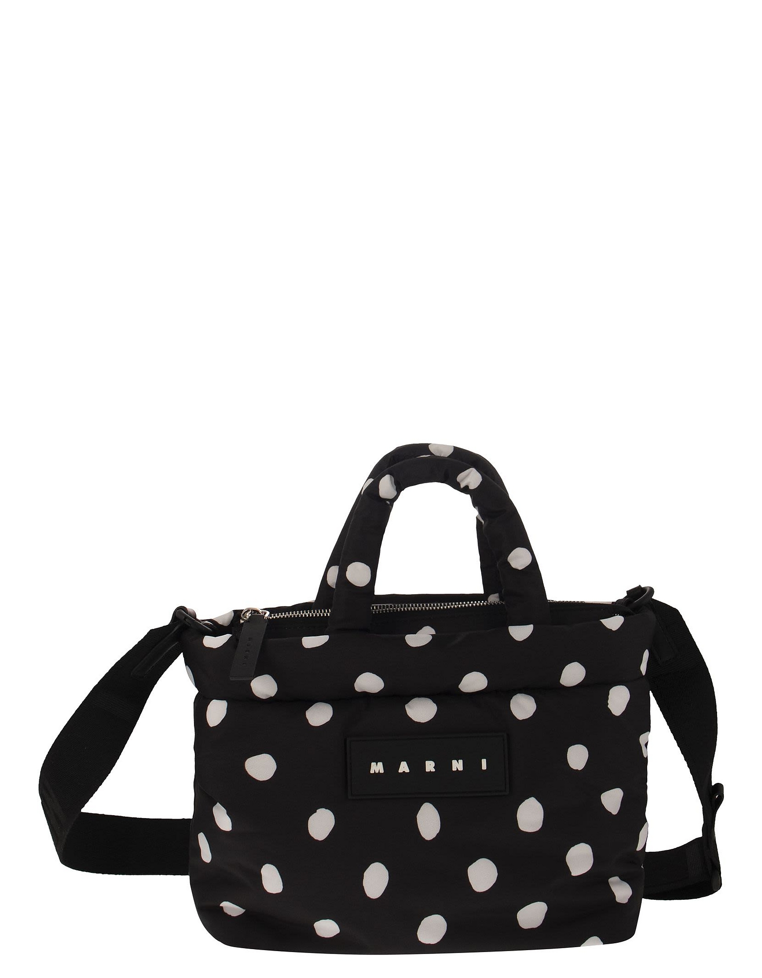 Marni Designer Handbags Tote Bag Puff - Pois Handbag In Noir