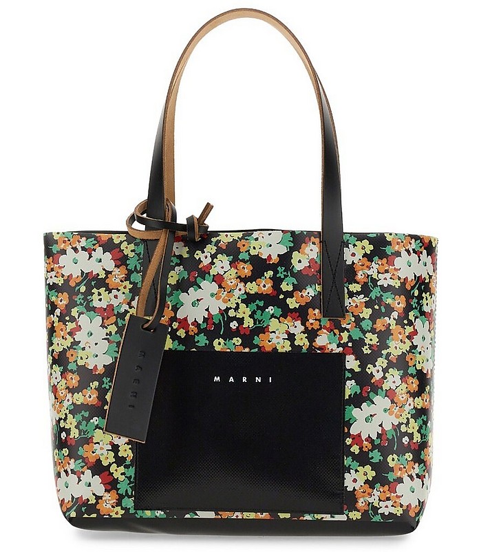 Tote Bag With Floral Pattern - Marni