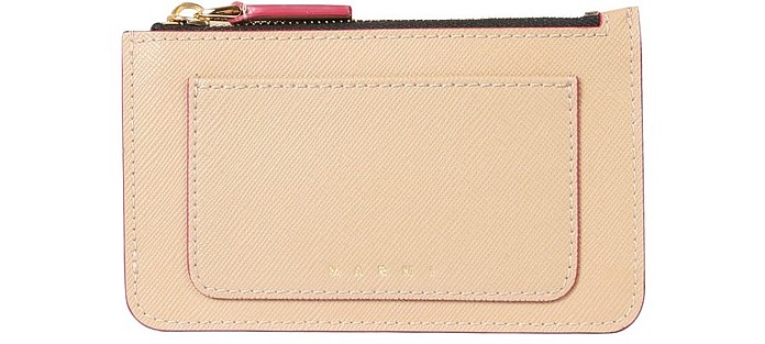 Saffiano Leather Card Holder - Marni