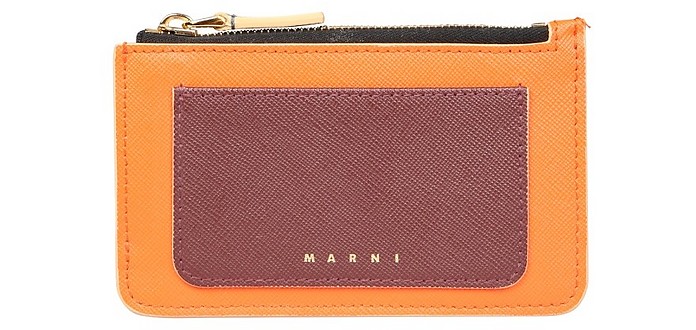 Flat Wallet With Logo - Marni