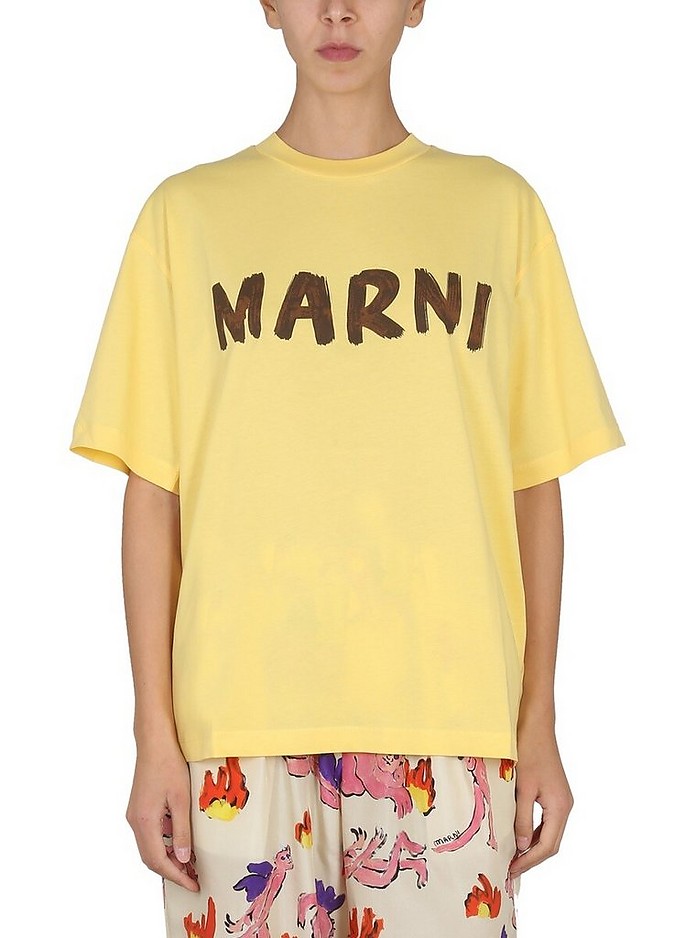 Logo Print T-Shirt - Marni