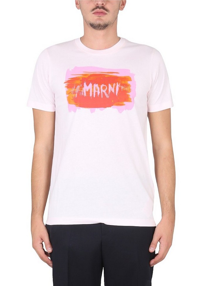 T-Shirt With Print - Marni