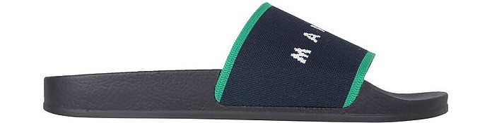 Slide Sandals With Logo - Marni / }j
