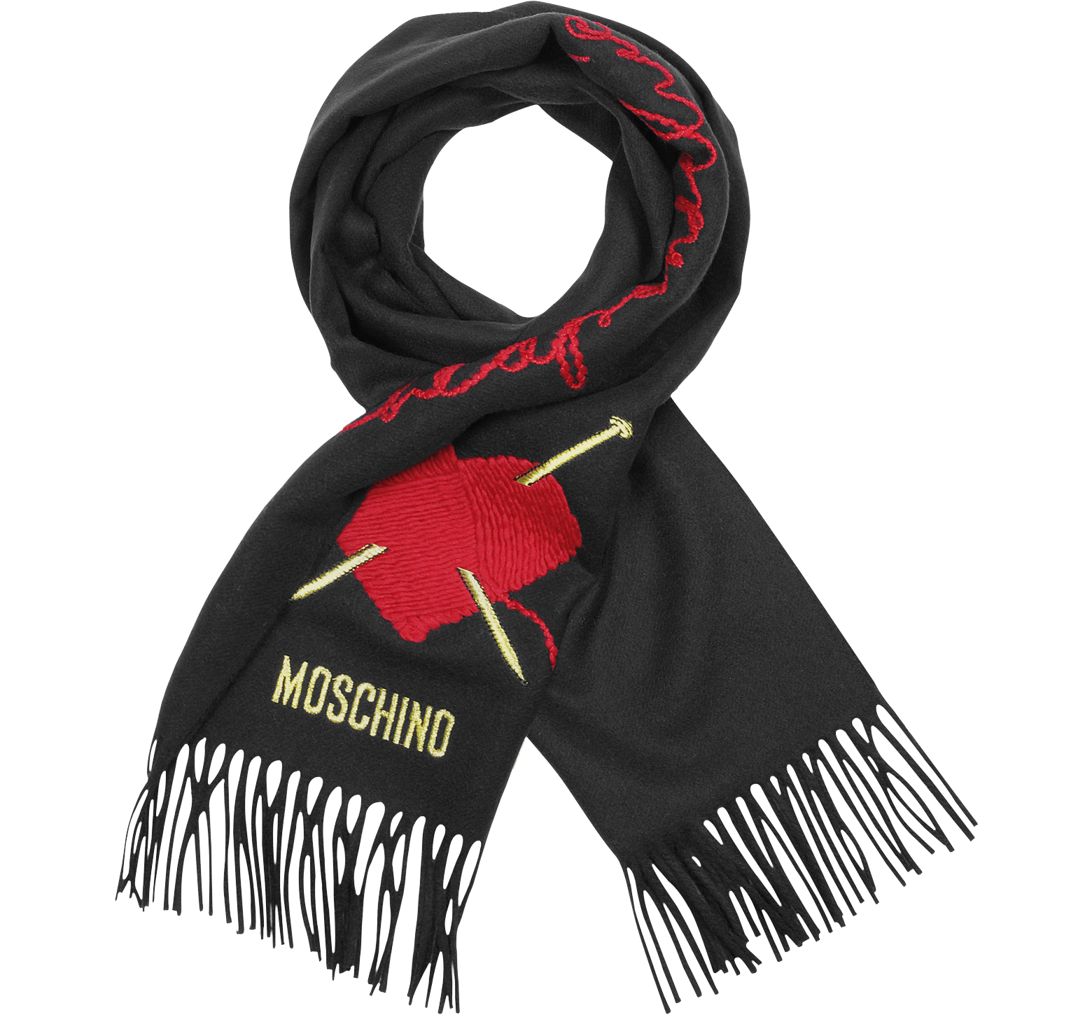 moschino heart scarf