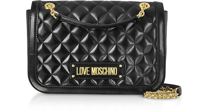New Quilted Eco Leather Crossbody - Love Moschino