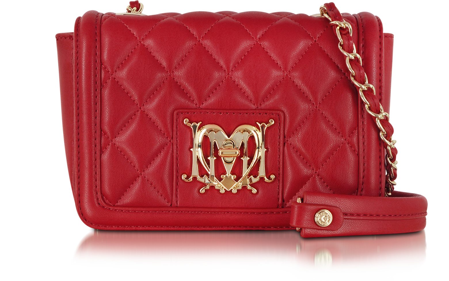 red love moschino bag