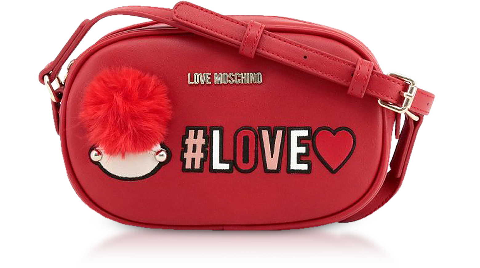 Love Moschino Red Love Crossbody Bag at FORZIERI