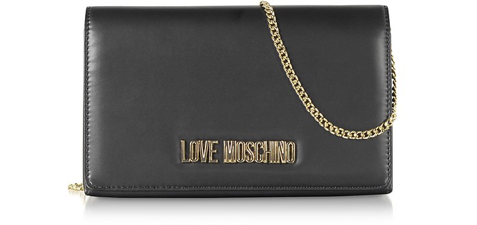Eco-leather Clutch Bag - Love Moschino
