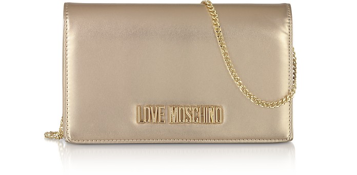 Eco-leather Clutch Bag - Love Moschino