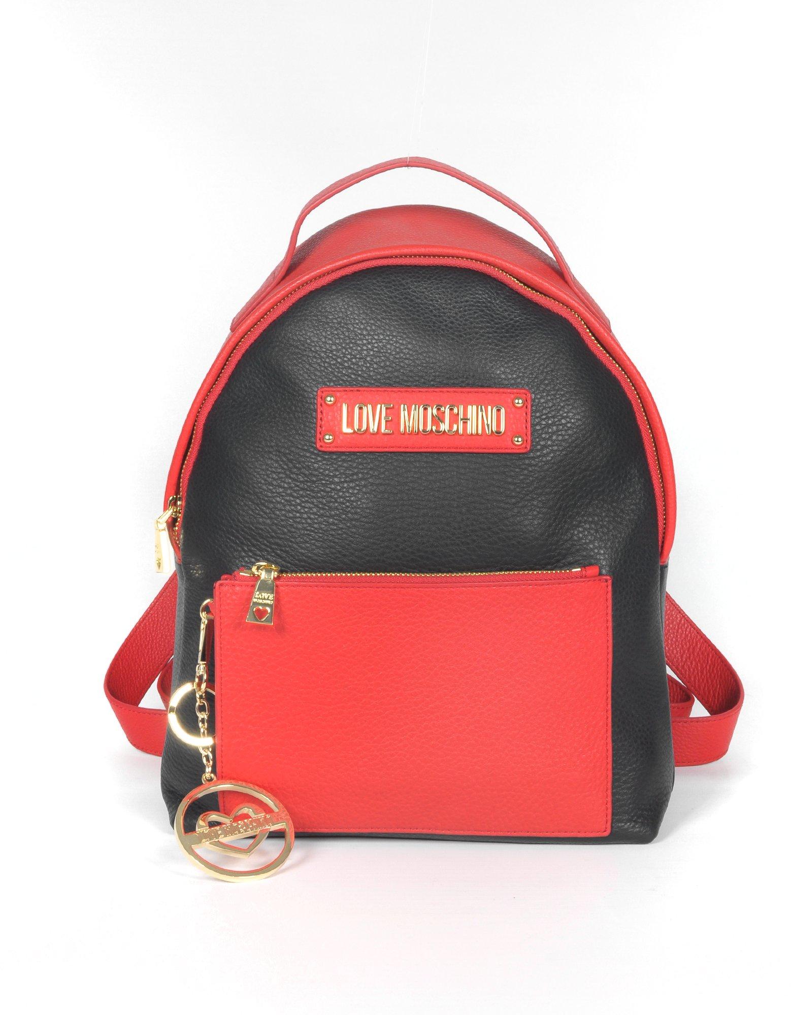 red moschino backpack