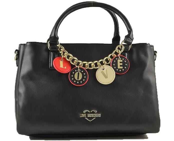Women's Black Handbag - Love Moschino