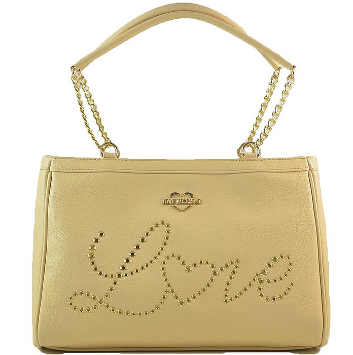 Women's Beige Handbag - Love Moschino