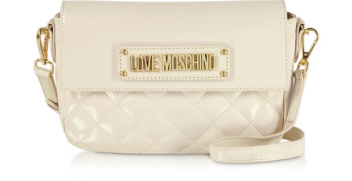 Quilted Eco-Leather Shoulder Bag - Love Moschino / u XL[m