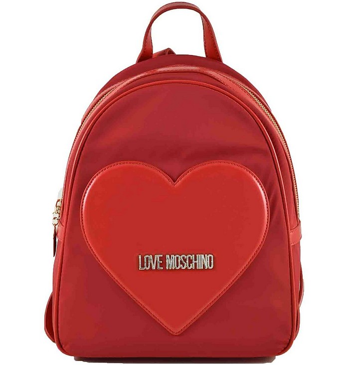 Women's Red Backpack - Love Moschino