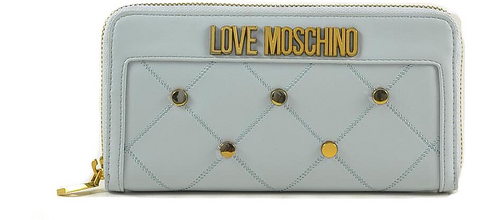 Women's Sky Blue Wallet - Love Moschino
