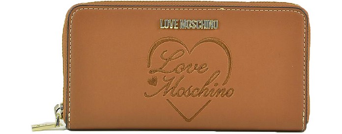 Women's Camel Wallet - Love Moschino
