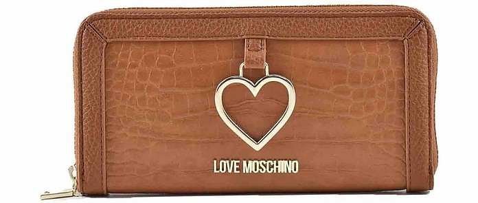 Women's Brown Wallet - Love Moschino